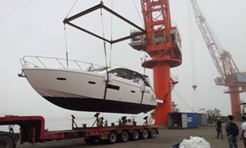 Yacht grounding and delivery